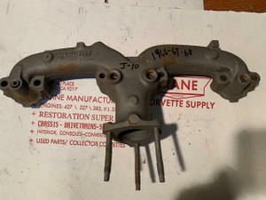 66-67-68 Corvette RH SMOG EXHAUST MANIFOLD # 3872778 327 350 A.I.R. J-10 DATE