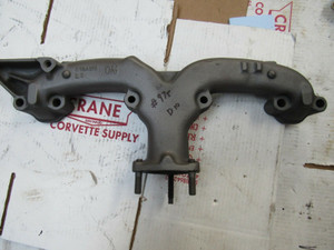 1957 CORVETTE 3733975 carb & FI  ROCHESTER EXHAUST MANIFOLD RESTORED DATED D-10