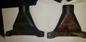 1953-55 Corvette DEFROSTER DUCT DUCTS PAIR ORIGINAL ALUMINUM 3131638
