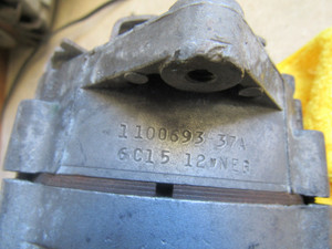 1967 CORVETTE CAMARO CHEVELLE ALTERNATOR 1100693 37 AMP DATED 6c15