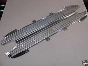 1961 Corvette NEW SILVER FRONT GRILL -HI QUALITY  NEW grille bumper trim 