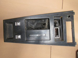 1978-82 CORVETTE SHIFTER CONSOLE PLATE ORIGINAL WITH POWER WINDOW 