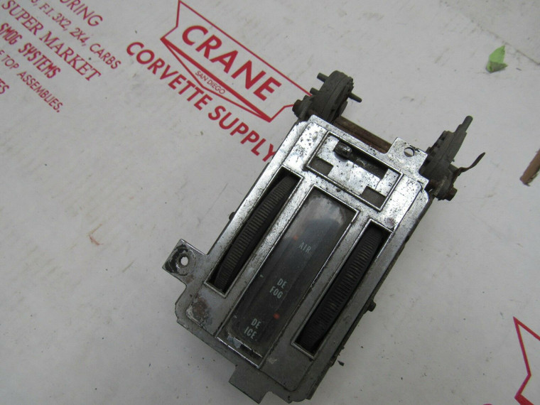 1968-72 Corvette HEATER AIR CONTROL SWITCH FAN TEMP DEFROSTER DE-ICE #H2