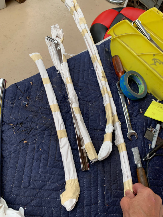 1964-67 rear coupe moldings set