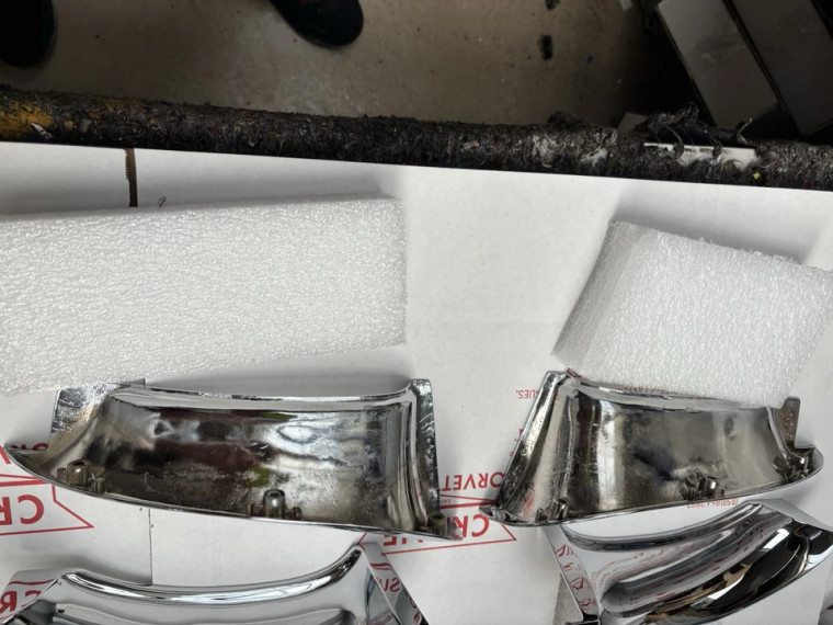 58 59 60 61 62 grill Front Corvette eyebrows Molding set 3740209 210 211 212