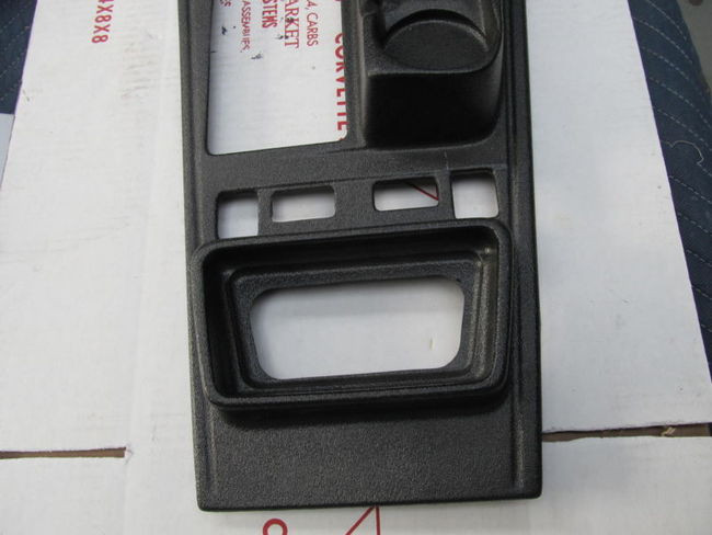84-89 Corvette C4 BLACK SHIFTER CONSOLE COVER CUP HOLDER plastic protector