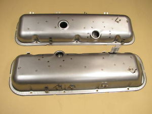 72-74 Corvette BIG BLOCK VALVE COVERS SALE!!  CORRECT FOR JUDGING ==USA - pair made in USA 454 LS5 valves cover
