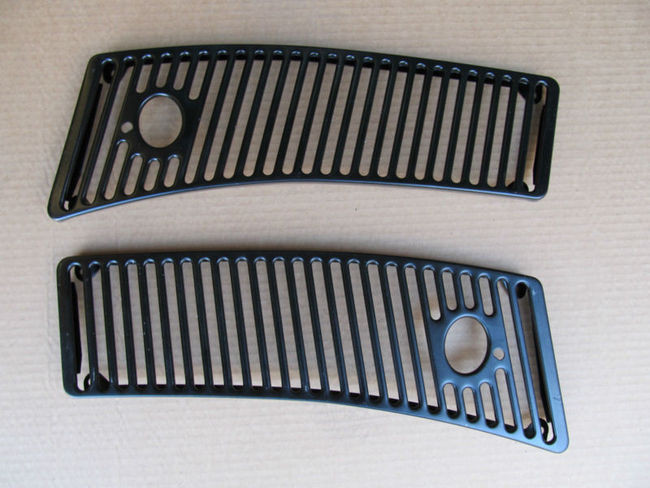 63-64-65-66-67 Corvette NEW PAIR  COWL WINDSHIELD WIPER  VENT GRILLS grille new pair exact NEW