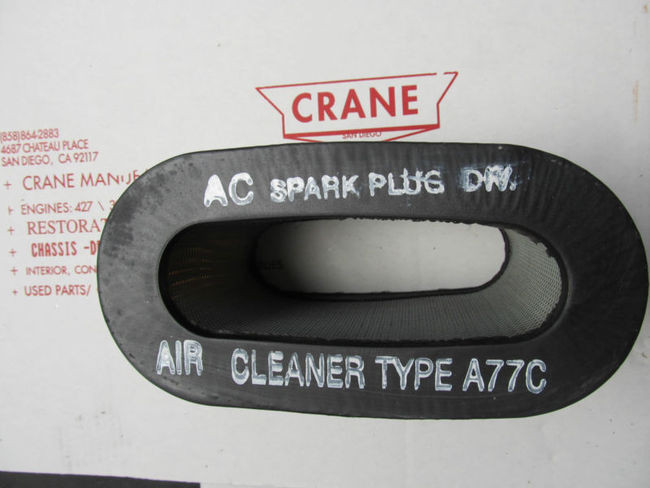 58-62 Corvette AC-SPARK PLUG A77C ROCHESTER FUEL INJECTION AIR CLEANER FILTER fi