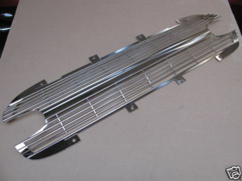 1961 Corvette NEW SILVER FRONT GRILL -HI QUALITY  NEW grille bumper trim 