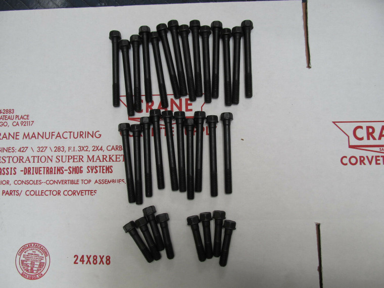 65-80 Corvette CAMARO NOS OEM HEADMARKS CYLINDER HEAD BOLT SET 427 396 454