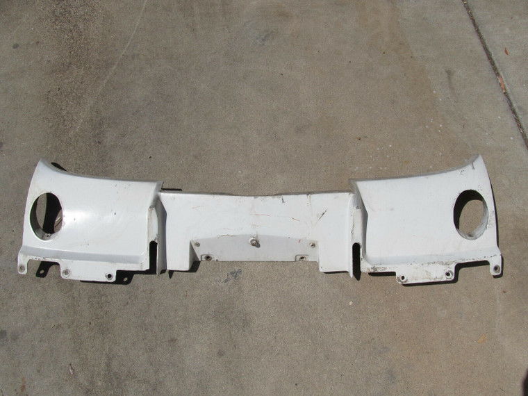 64-65 GM Corvette ORIGINAL GREY FIBERGLASS REAR VALANCE PANEL WHITE,