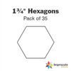 1 3/4" Hexagon Papers - Pack of 35