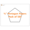 1/2" Pentagon Papers - Pack of 585