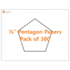 7/8" Pentagon Papers - Pack of 380