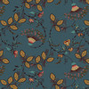 Lille by Michelle Yeo : Fan Floral - Teal