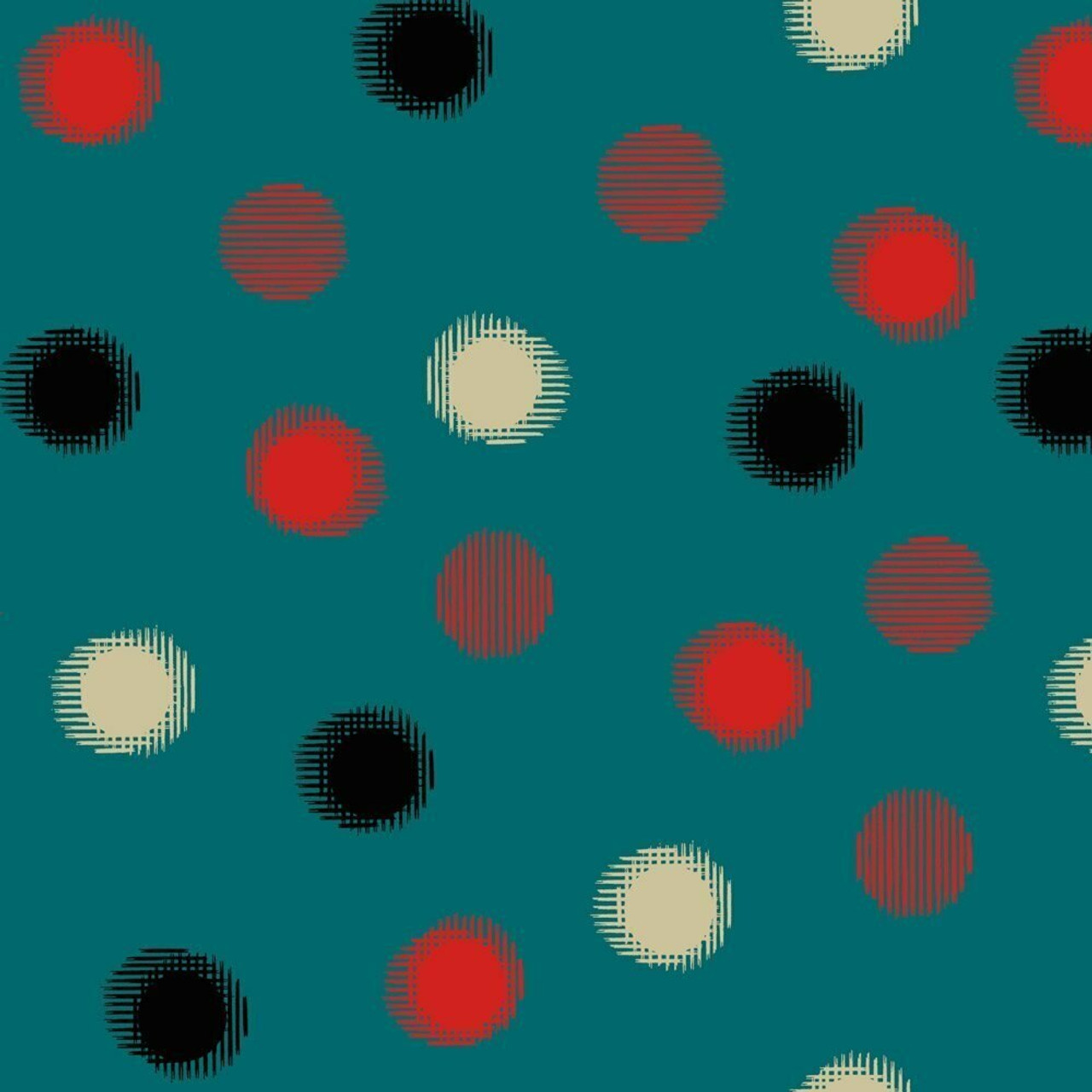 Once Around Collection: Dots Dance Teal