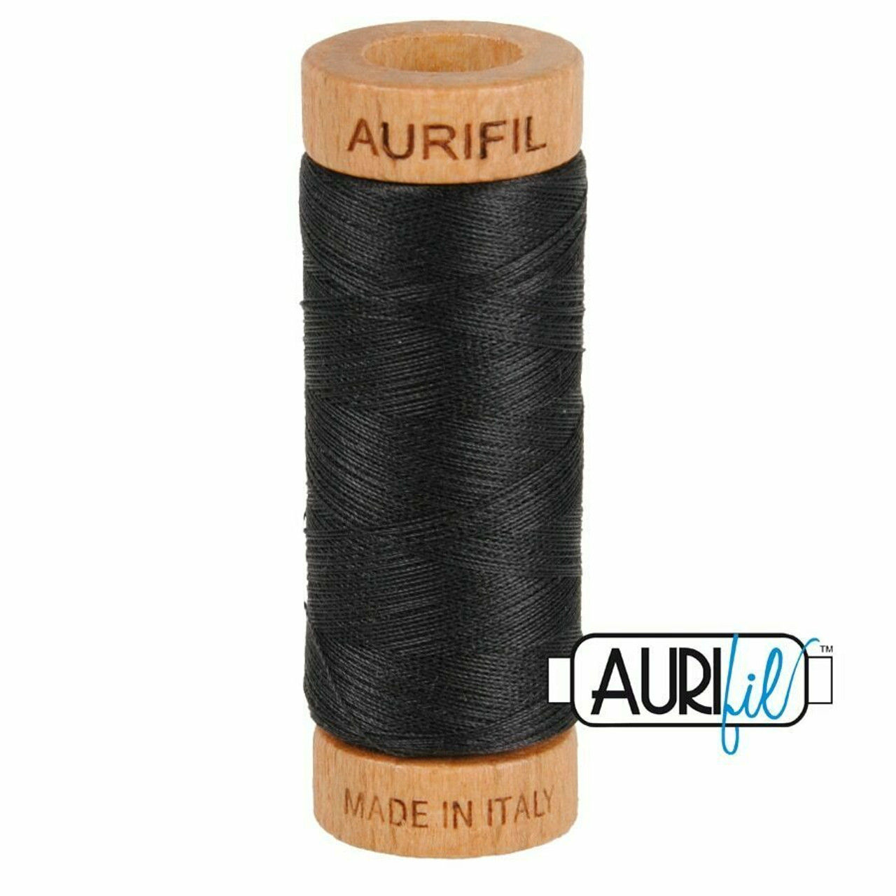 Aurifil 80wt 4241 - Very Dark Grey