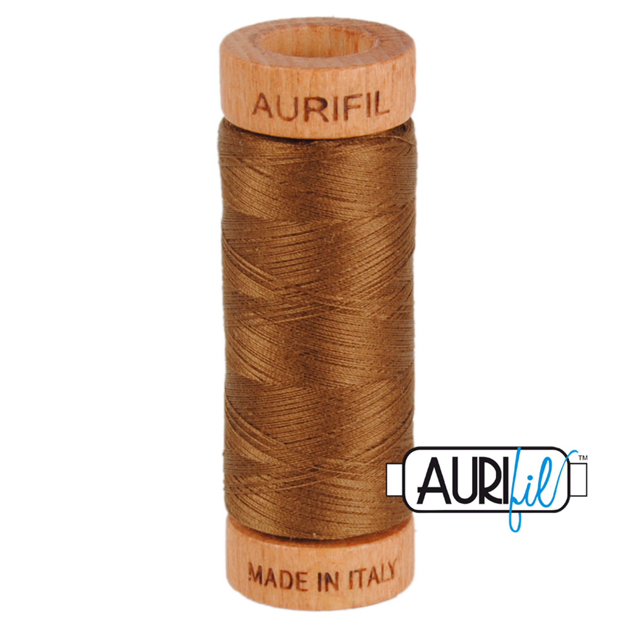 Aurifil 80wt 2372 - Dark Antique Gold