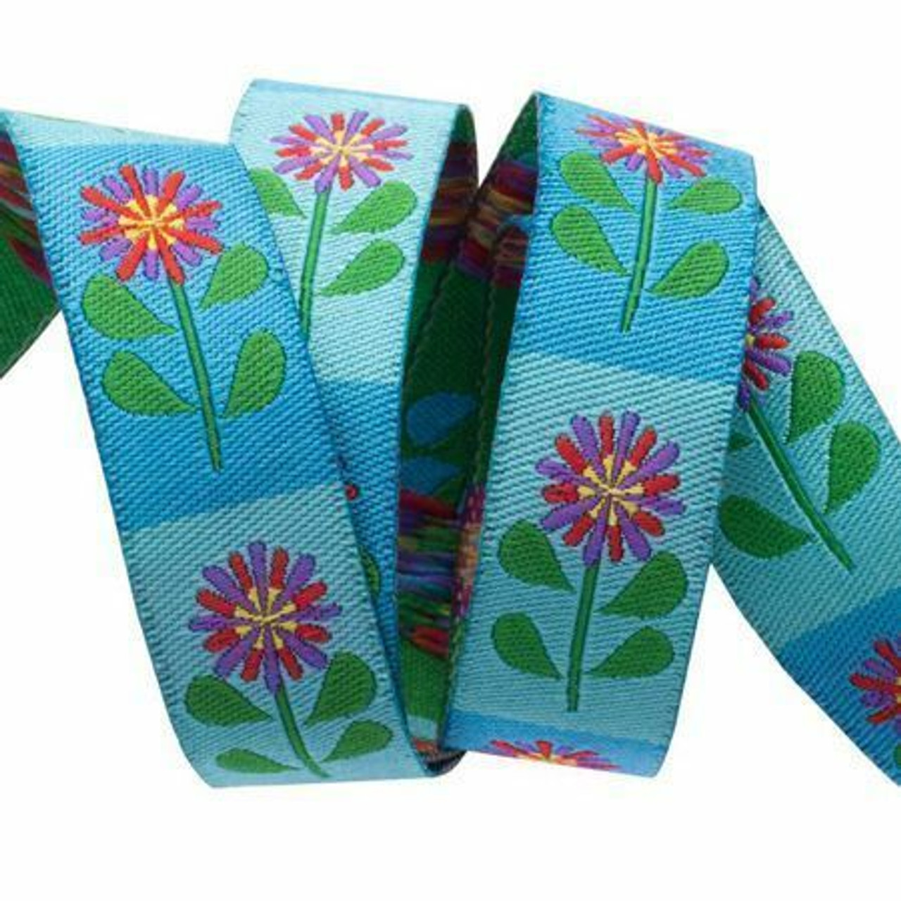 Sue Spargo Ribbon : Pink Daisies