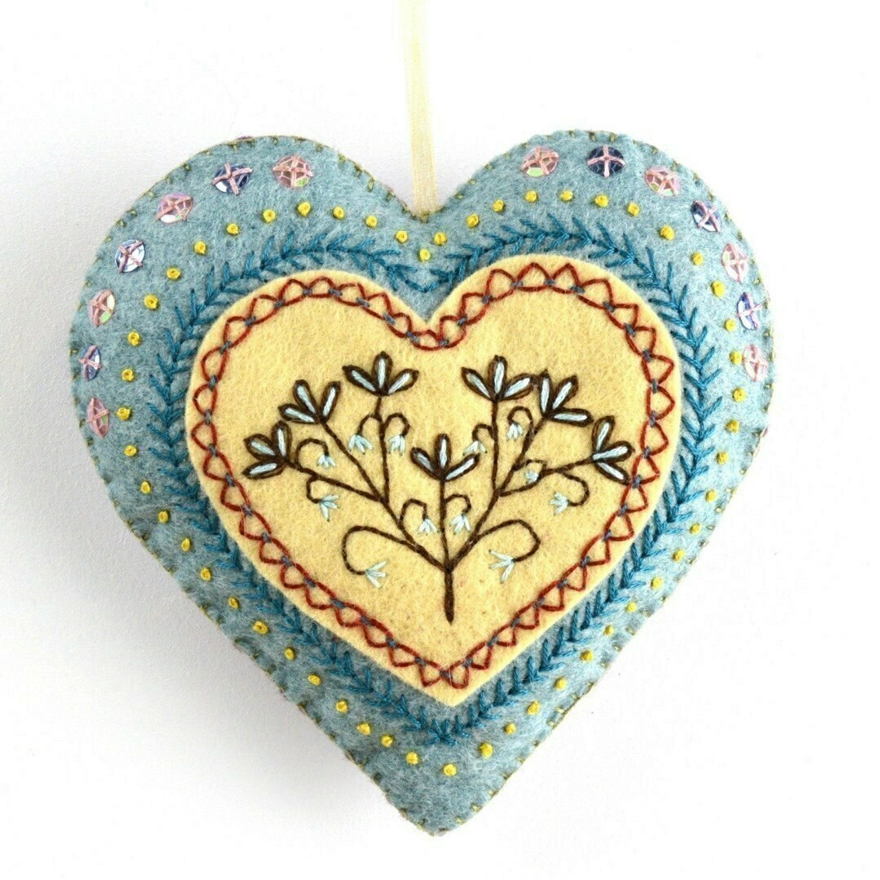 Corinne Lapierre Embroidered Hearts Kit