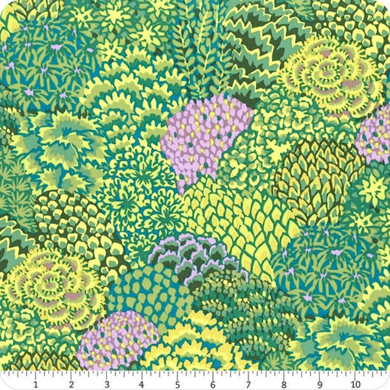 Kaffe Fassett Collective : Fall 2018, Oriental Trees, Green