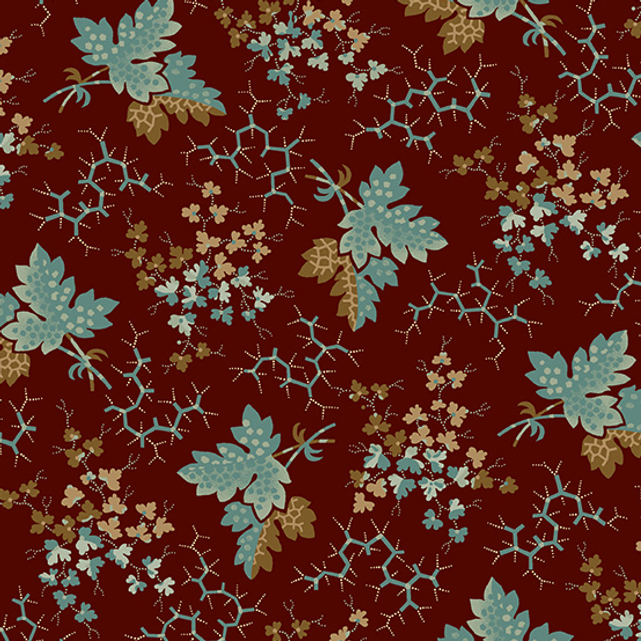 Anne's English Scrapbox by Di Ford Hall : Falling Leaves, Teal