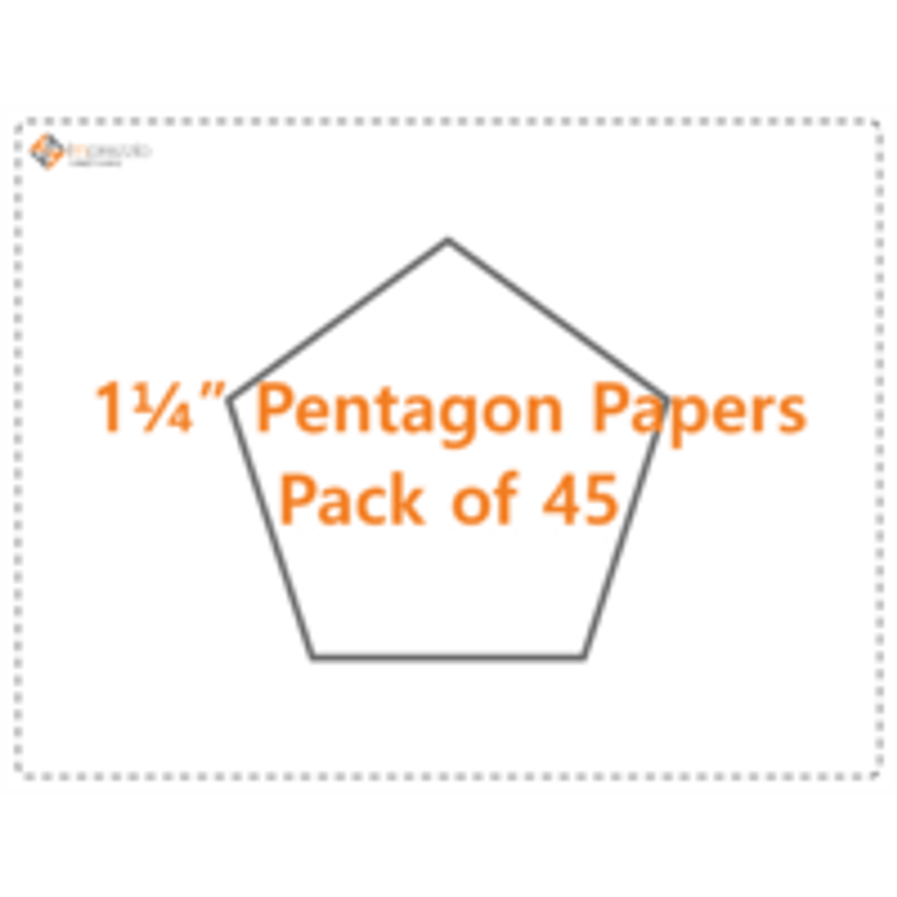 1 1/4" Pentagon Papers - Pack of 45