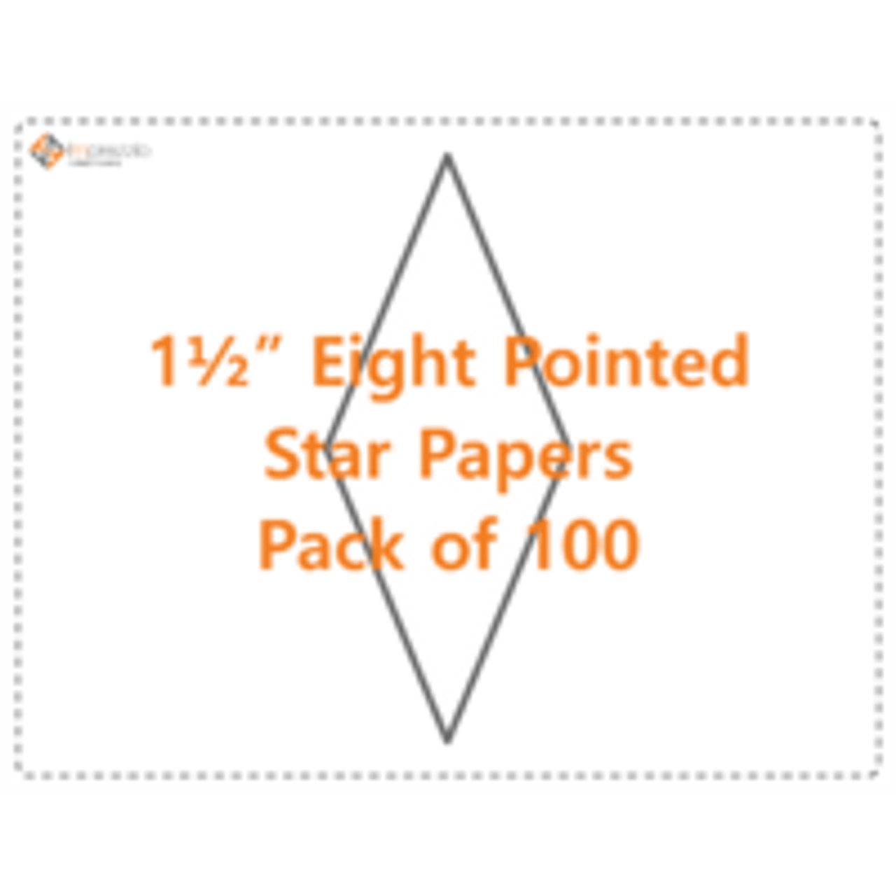 1 1/2" Eight Pointed Star Papers - Pack of 100