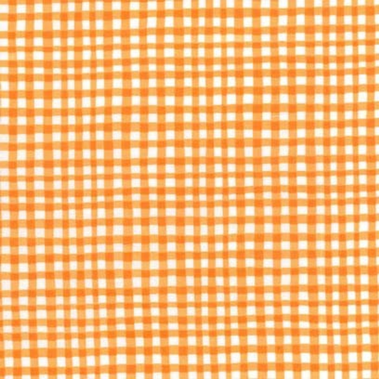 Michael Miller Gingham Play - Pumpkin