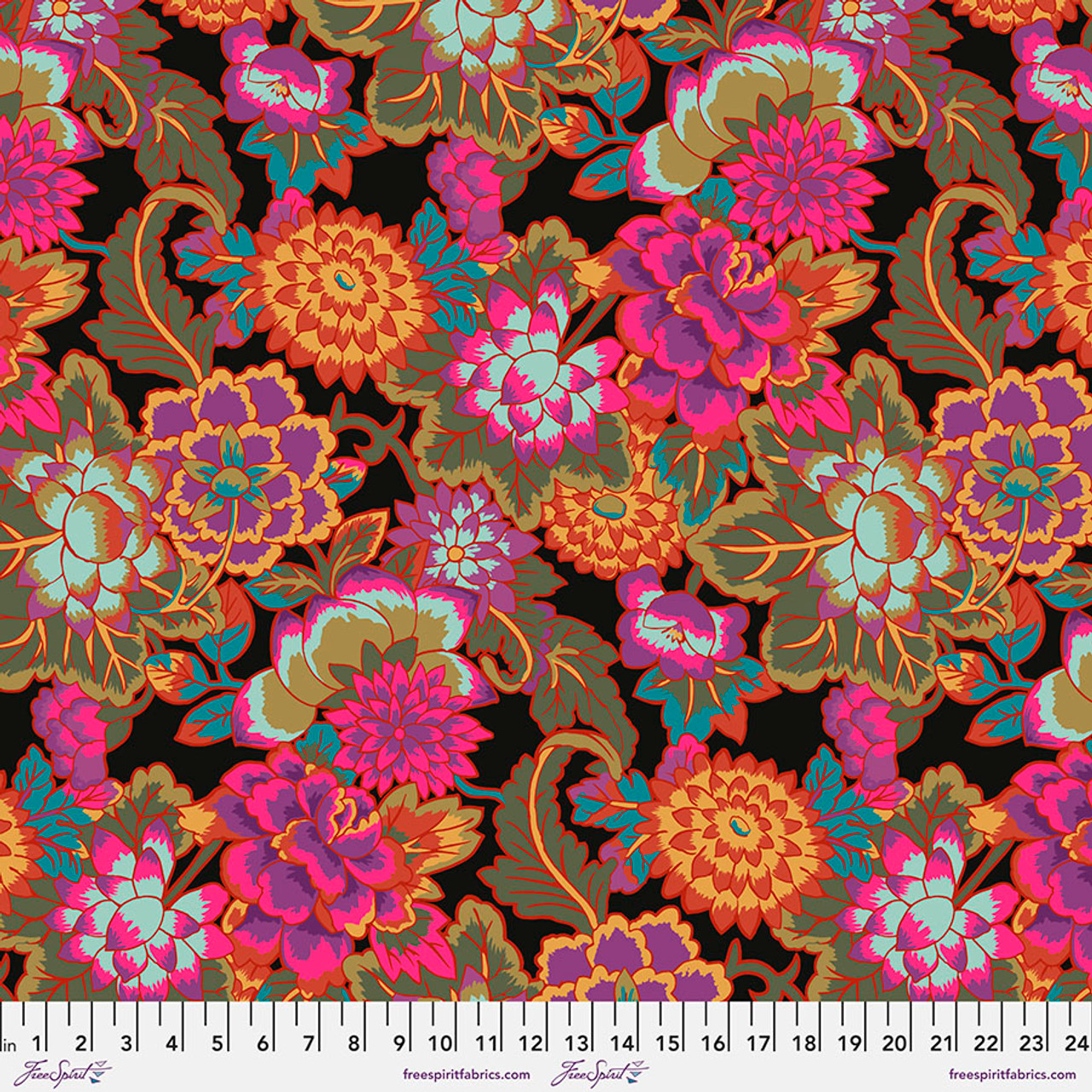 Kaffe Fassett Collective : Feburary 2022, Cloisonne - Black