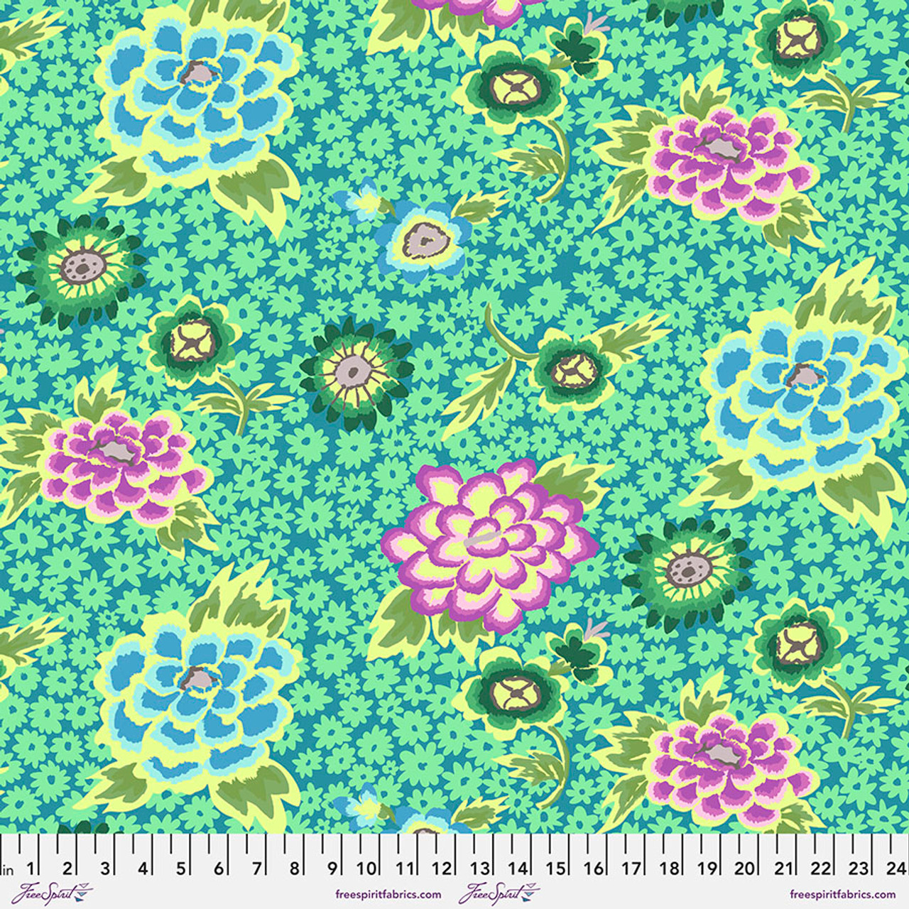 Kaffe Fassett Collective : Feburary 2022, Charlotte - Teal