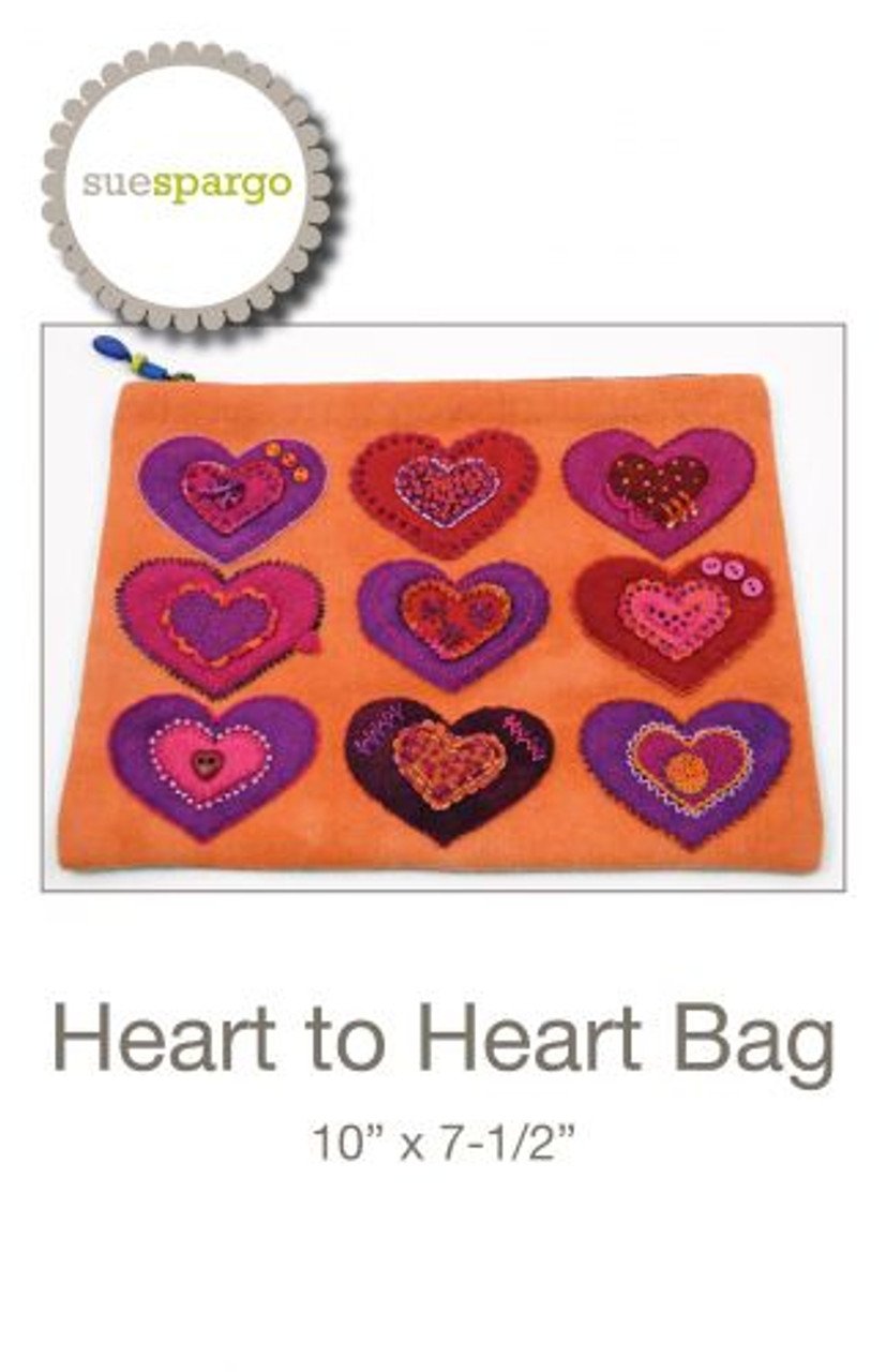 Sue Spargo : Heart to Heart Bag Pattern