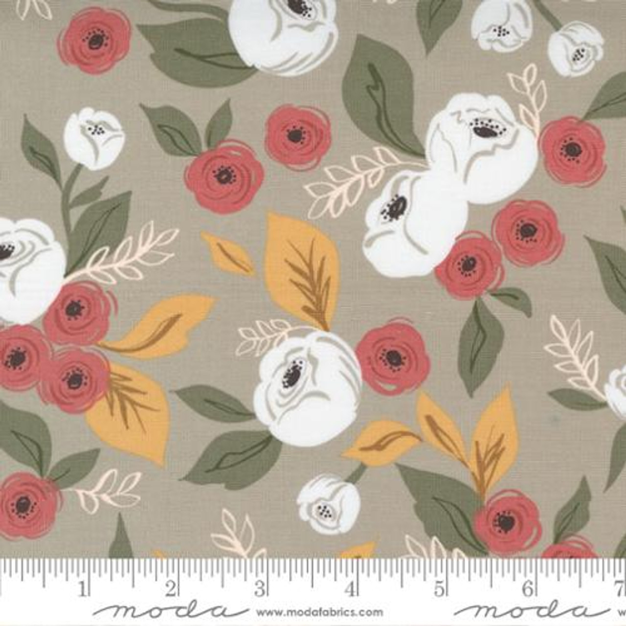 Flower Pot : Meadow Floral - Taupe