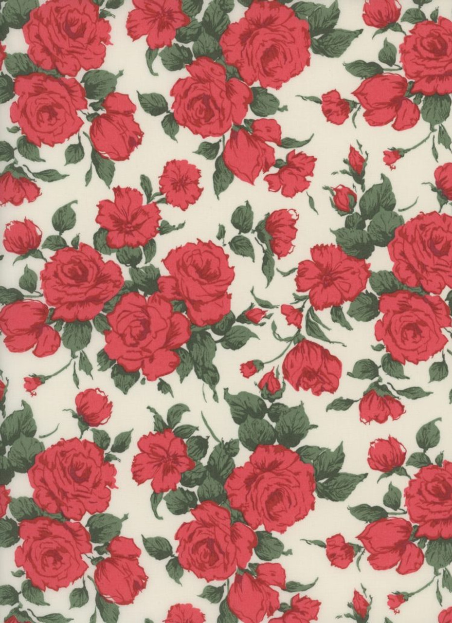 Liberty Tana Lawn - Classics Collection : Carline Rose A - Fat Sixteenth