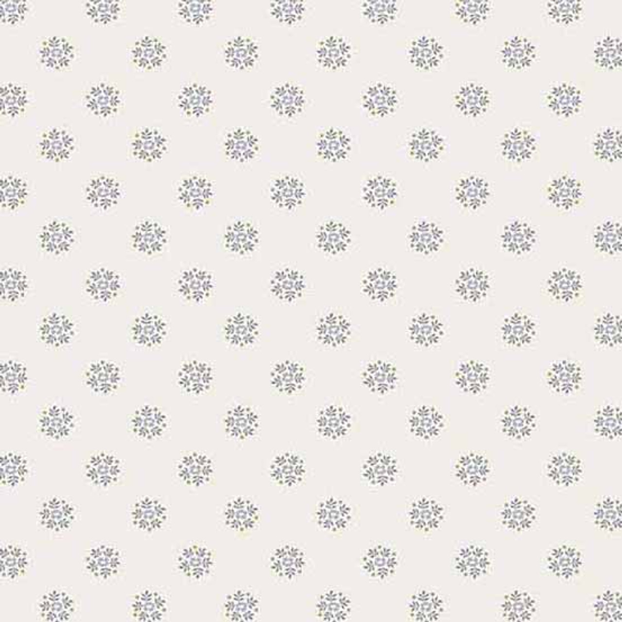 Petit Point : Flower Circles - Gray