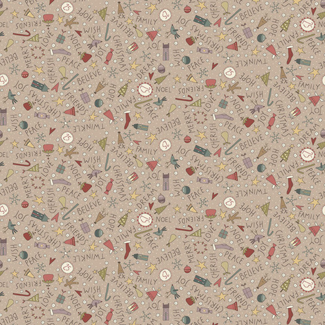 O' Christmas Tree by Anni Downs : Novelty Toss - Taupe