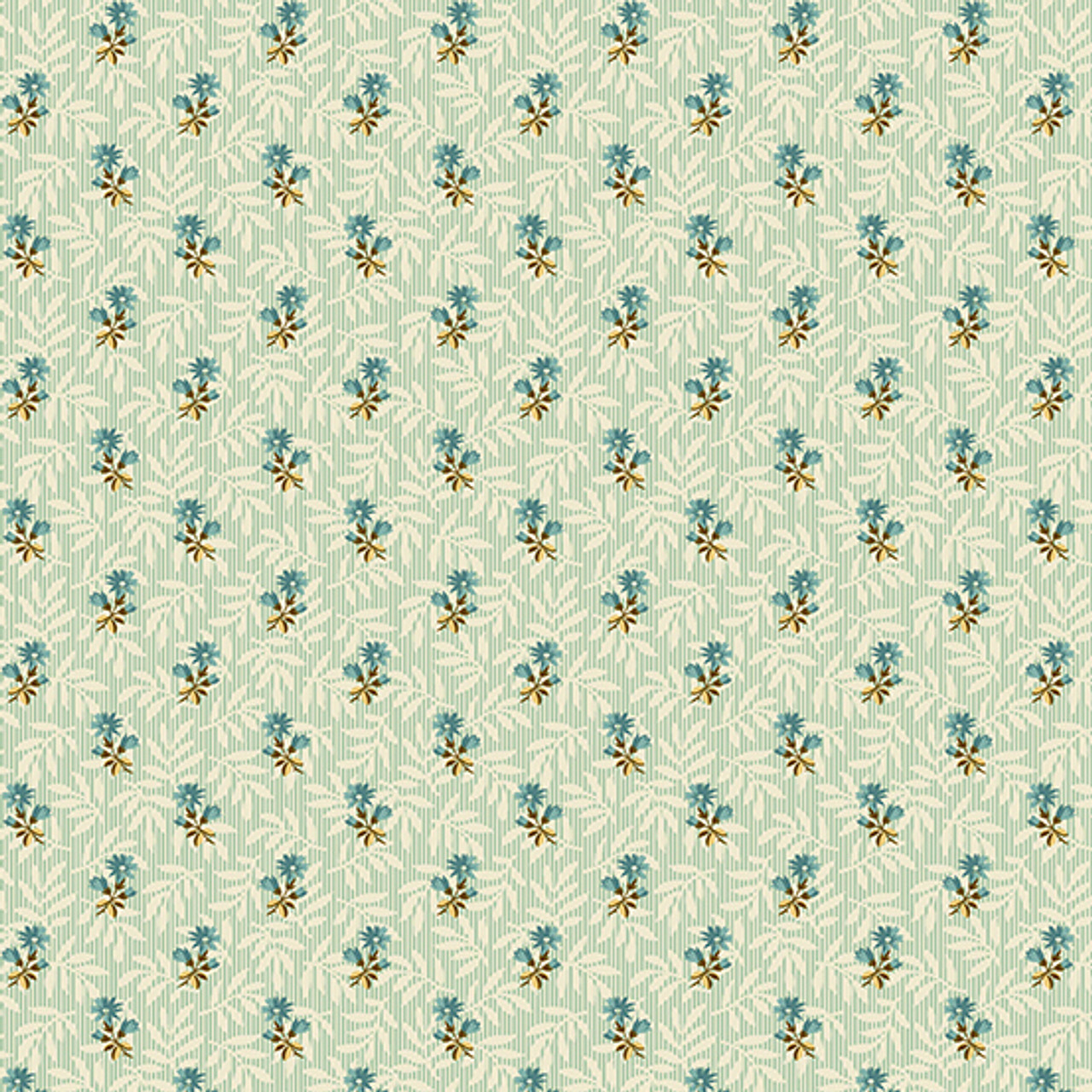 Sienna by Max and Louise : Floral Stripe - Teal