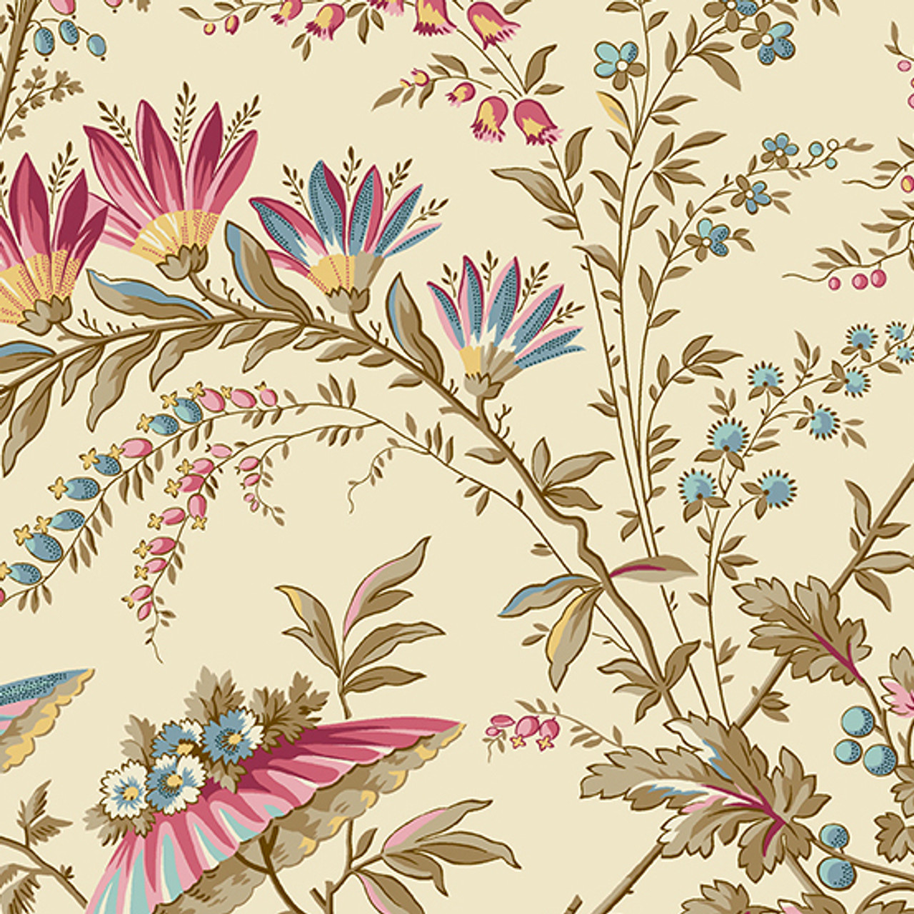 Sienna by Max and Louise : Whimsical Flowers - Cream