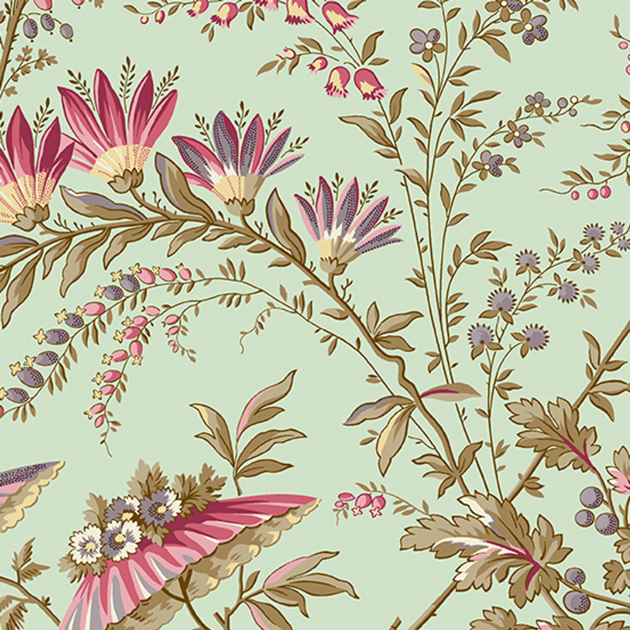 Sienna by Max and Louise : Whimsical Flowers - Mint