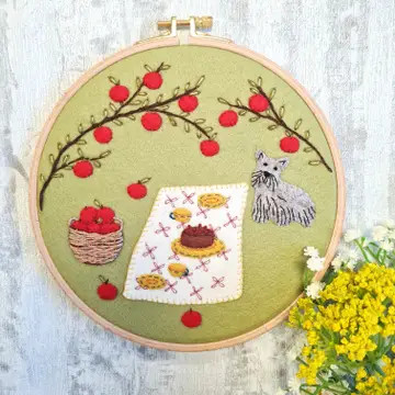 Kit Créatif Feutre Appliqué Noël Corinne Lapierre - Avec La Souris Famille, Modèle APPXMF1O