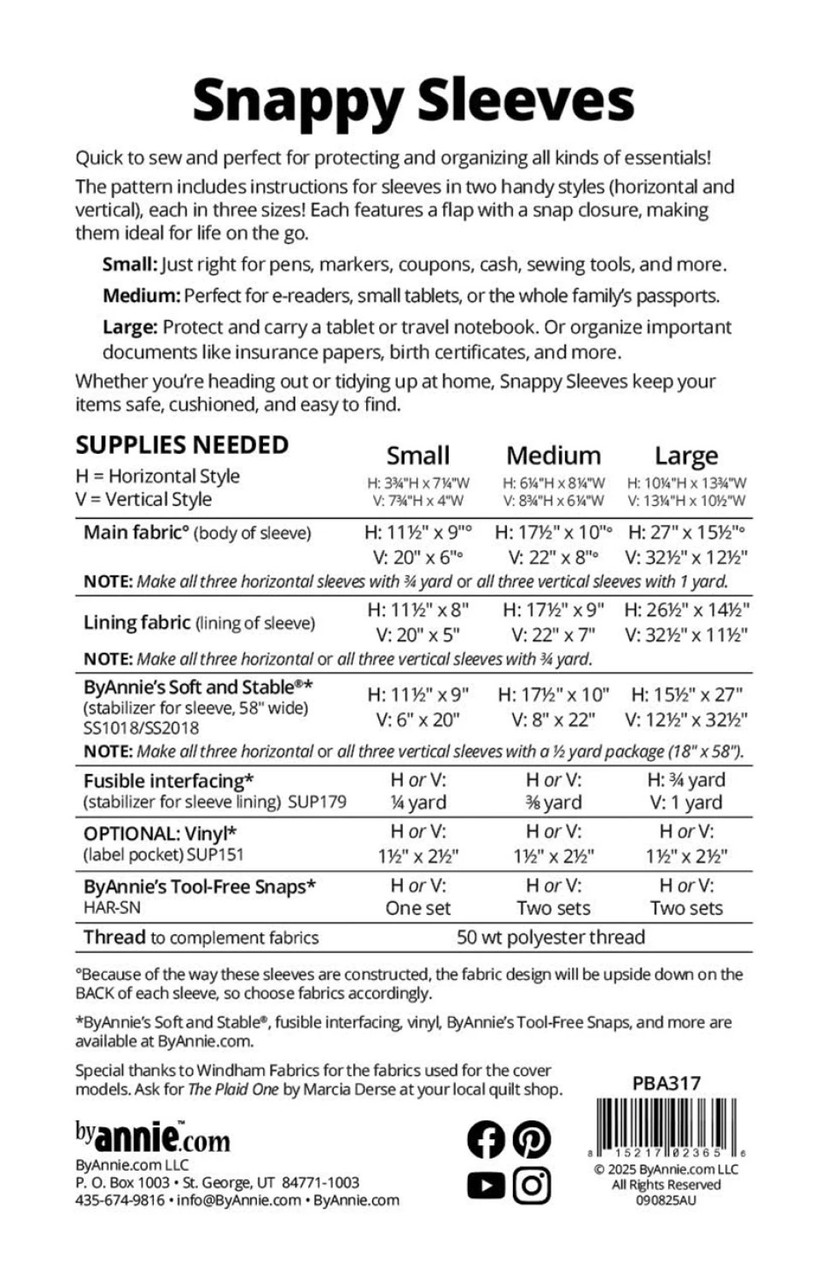 ByAnnie - Snappy Sleeves pattern