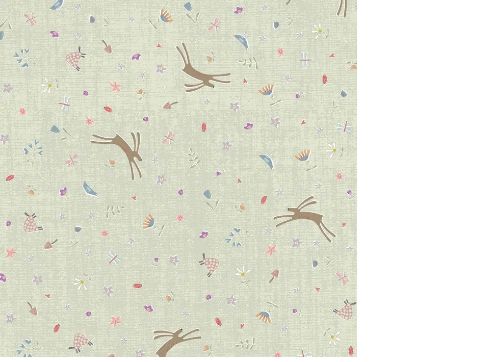 Slow and Steady: Bunny Toss - Blue - by Anni Downs 