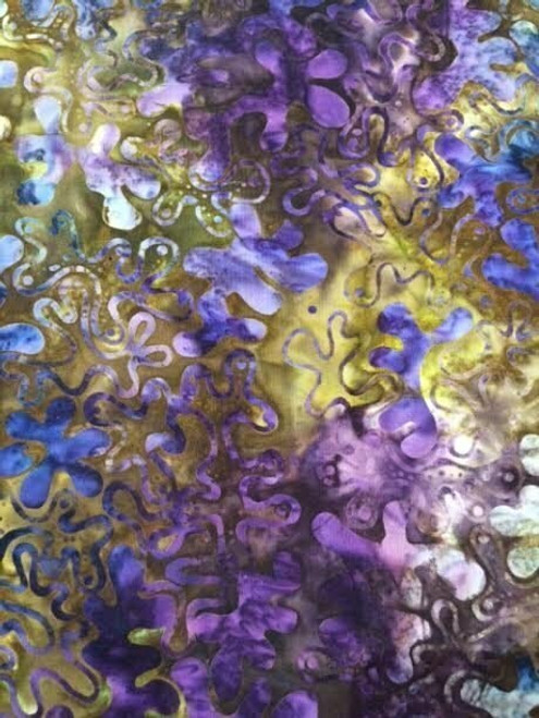 Batik - 10318 Purple/green Batik - 10318 Purple/green