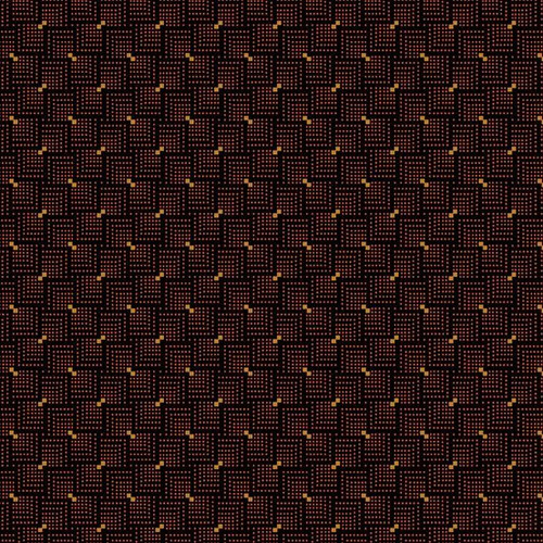 Emma Dotted Squares - Black - 1.9 mt piece Emma Dotted Squares - Black - 1.9 mt piece