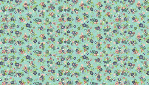 Katie Jane: Multi Floral - Turquoise