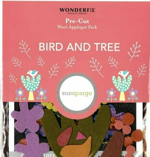 Sue Spargo Bird and Tree Pre-cut Wool Applique Pack