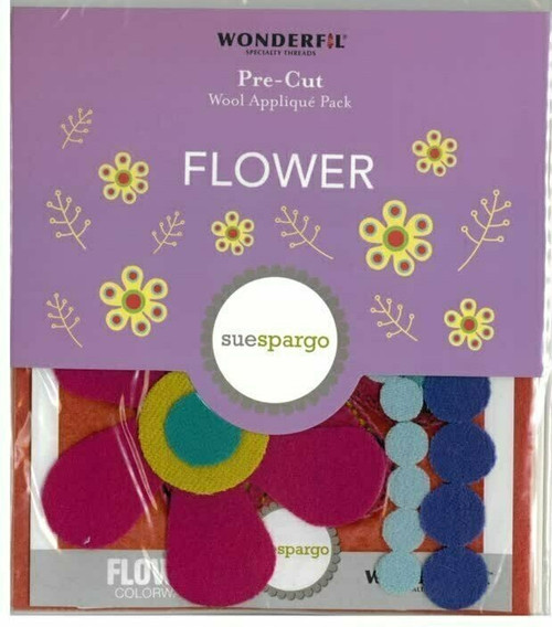 Sue Spargo Flower Pre-cut Wool Applique Pack Sue Spargo Flower Pre-cut Wool Applique Pack