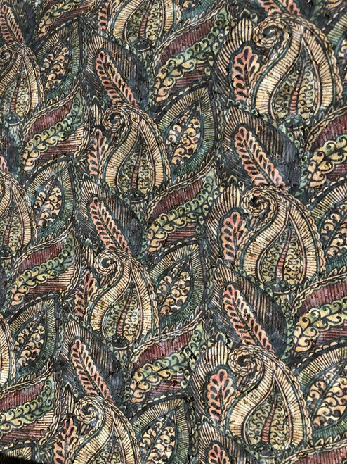 Natural Cork with Paisley Print Natural Cork with Paisley Print