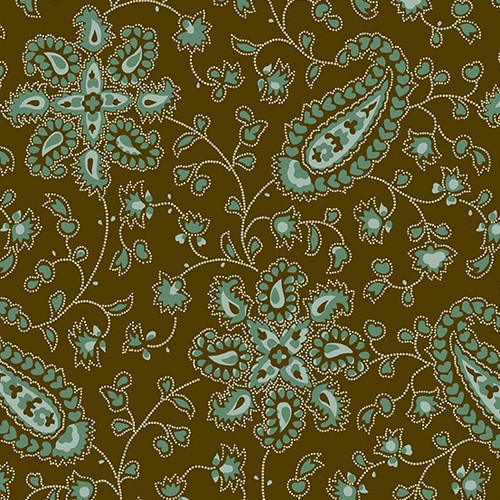 Chesapeake by Di Ford Hall : Paisley, Teal - 1.8 mt piece Chesapeake by Di Ford Hall : Paisley, Teal - 1.8 mt piece